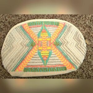 America and Beyond Beaded Clutch Purse